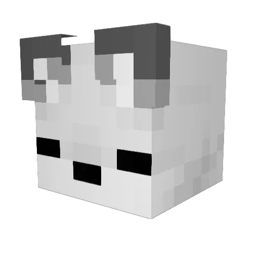 esdeek1d Minecraft avatar head, 3D render