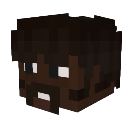 esededr Minecraft avatar head, 3D render