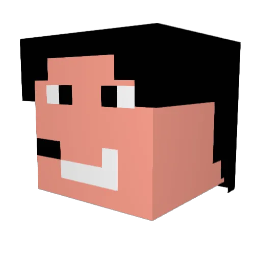 esedemre Minecraft avatar head, 3D render
