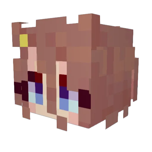 eseehC Minecraft avatar head, 3D render