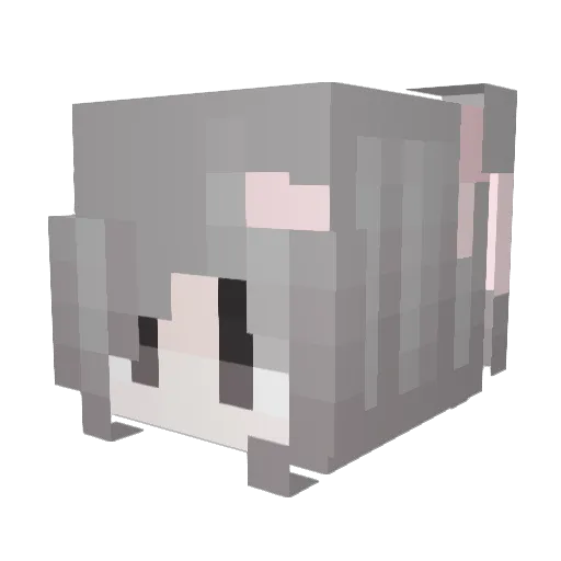 esekter Minecraft avatar head, 3D render