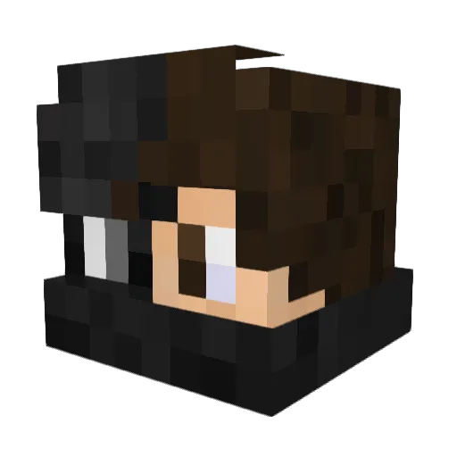 esel__ Minecraft avatar head, 3D render