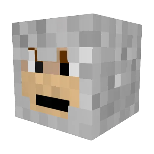 eselers Minecraft avatar head, 3D render