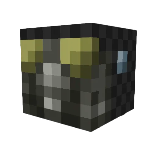 esentialt Minecraft avatar head, 3D render