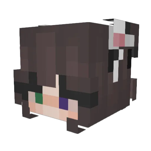 esgoty Minecraft avatar head, 3D render