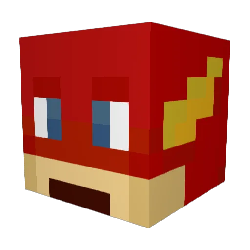eshain Minecraft avatar head, 3D render