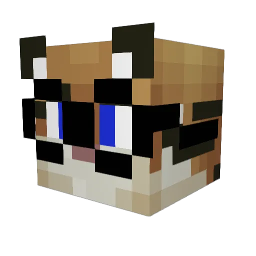 eshavier Minecraft avatar head, 3D render