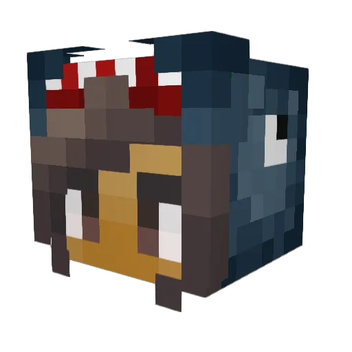 eshidreamz Minecraft avatar head, 3D render