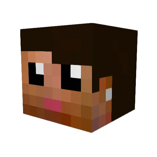 eshkadas Minecraft avatar head, 3D render