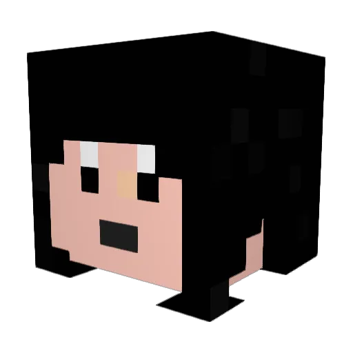 esiesihugu Minecraft avatar head, 3D render