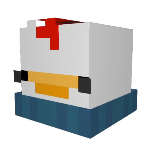 esilanna Minecraft avatar head, 3D render
