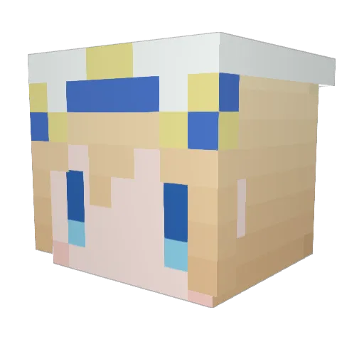eska8310 Minecraft avatar head, 3D render