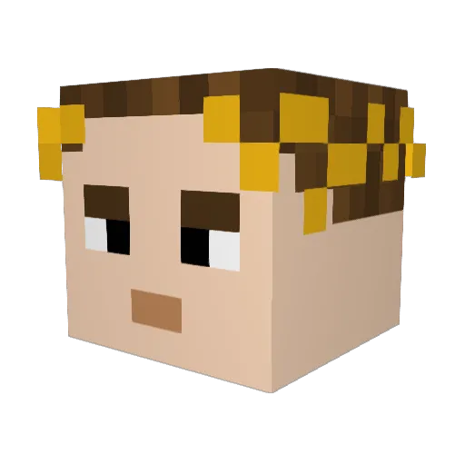 eskbri Minecraft avatar head, 3D render