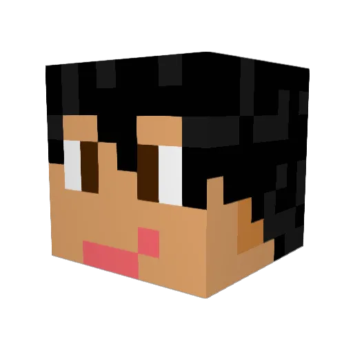 eskibleis Minecraft avatar head, 3D render