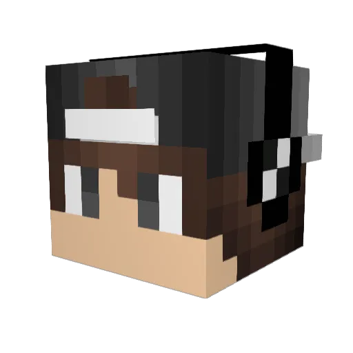 eskitro Minecraft avatar head, 3D render