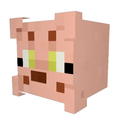 eskiwolf Minecraft avatar head, 3D render