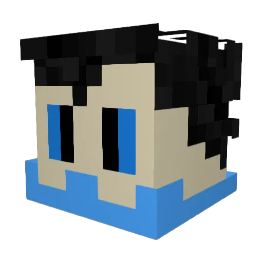 eskobar16 Minecraft avatar head, 3D render
