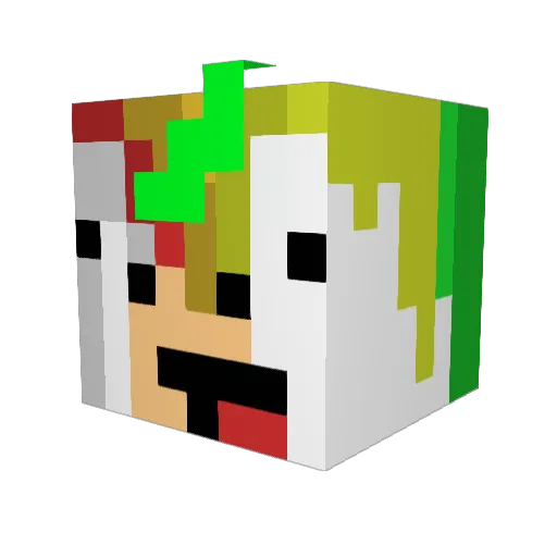 esmeee44 Minecraft avatar head, 3D render