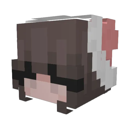 esmeetje_ Minecraft avatar head, 3D render