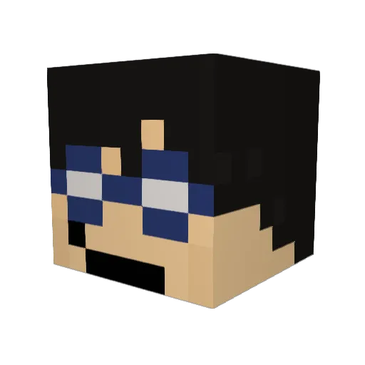 esmith17 Minecraft avatar head, 3D render