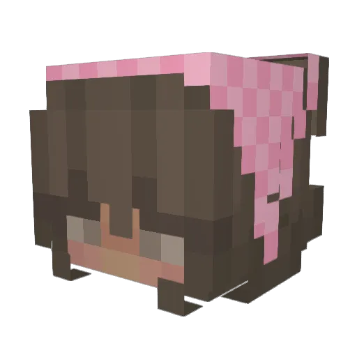 esnyamy Minecraft avatar head, 3D render