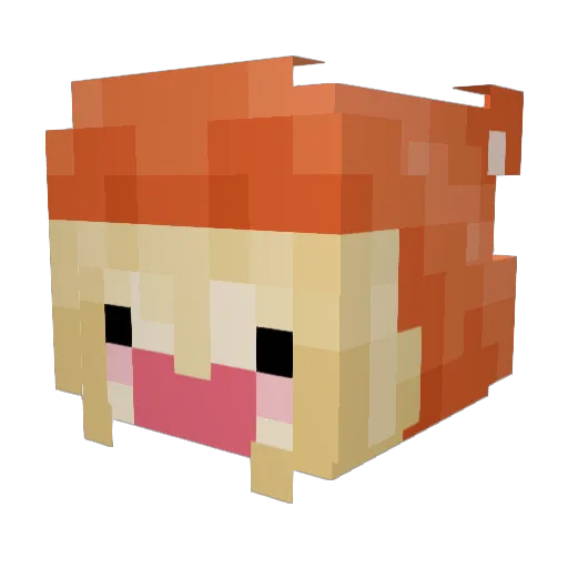 eso76 Minecraft avatar head, 3D render