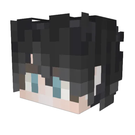 esoM_ Minecraft avatar head, 3D render