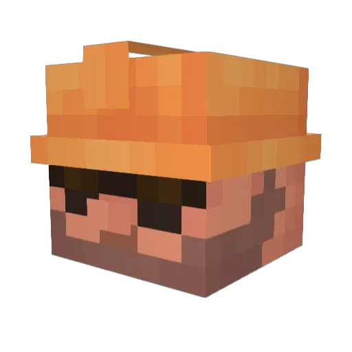 esoter_otica Minecraft avatar head, 3D render