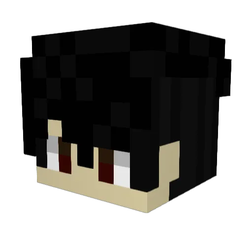 espaidersitop Minecraft avatar head, 3D render