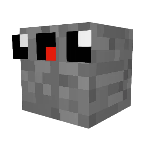 especia Minecraft avatar head, 3D render