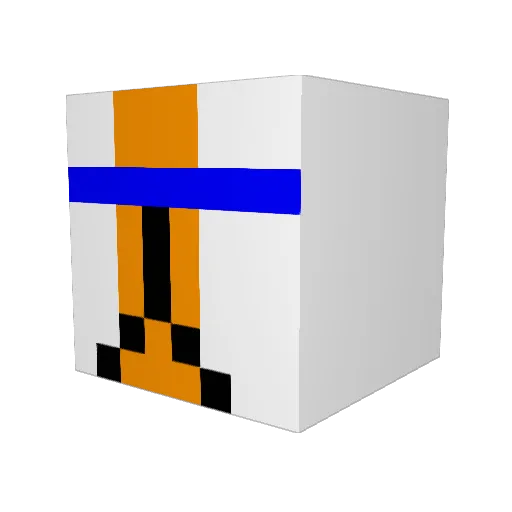 espenborg Minecraft avatar head, 3D render