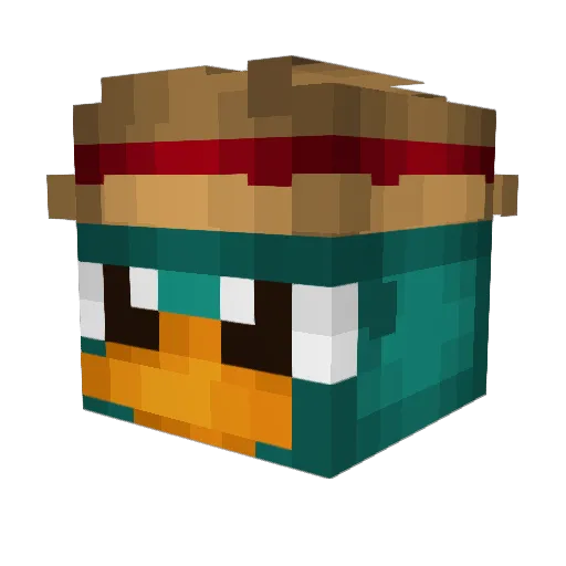espeon_umbreon Minecraft avatar head, 3D render