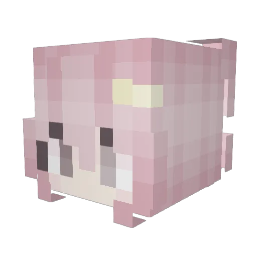 espinx Minecraft avatar head, 3D render