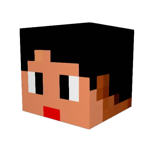 espk028 Minecraft avatar head, 3D render