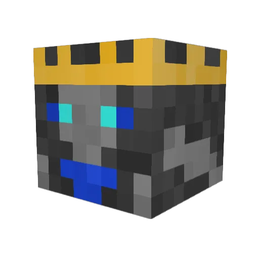 esportsjered3 Minecraft avatar head, 3D render