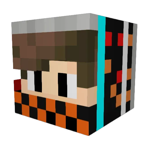 essentia__ Minecraft avatar head, 3D render