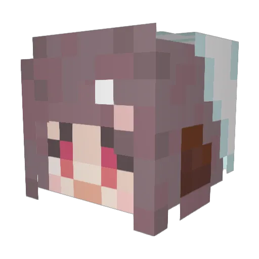 essie_ch Minecraft avatar head, 3D render