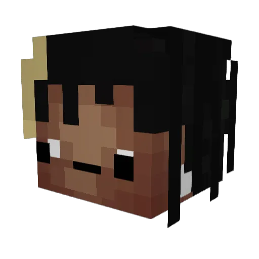 estaa__ Minecraft avatar head, 3D render