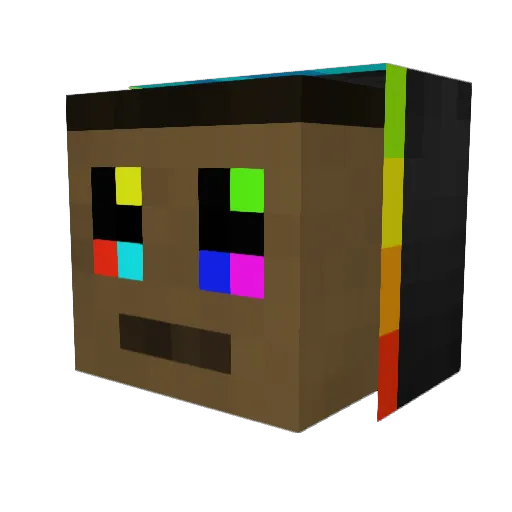 estadiooo Minecraft avatar head, 3D render