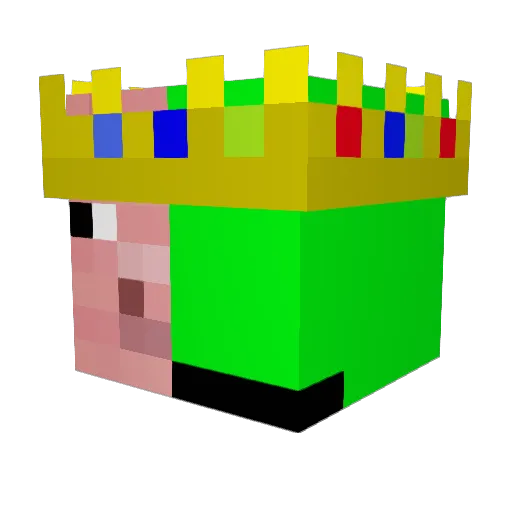 estanyt Minecraft avatar head, 3D render