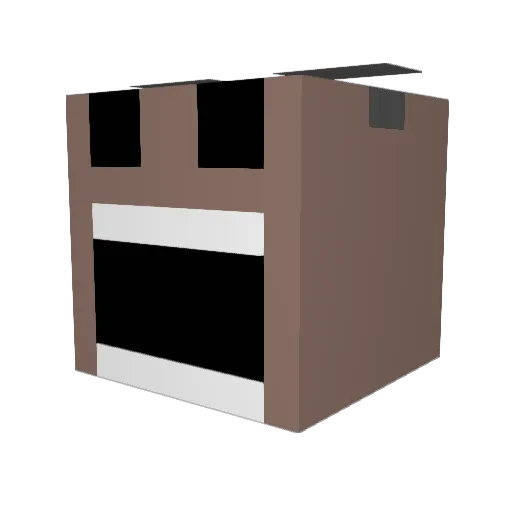estatica Minecraft avatar head, 3D render