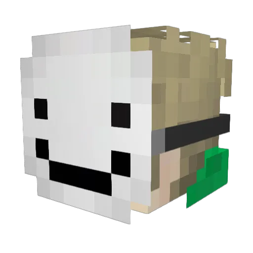 estaticq Minecraft avatar head, 3D render