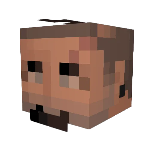 estebanstll Minecraft avatar head, 3D render
