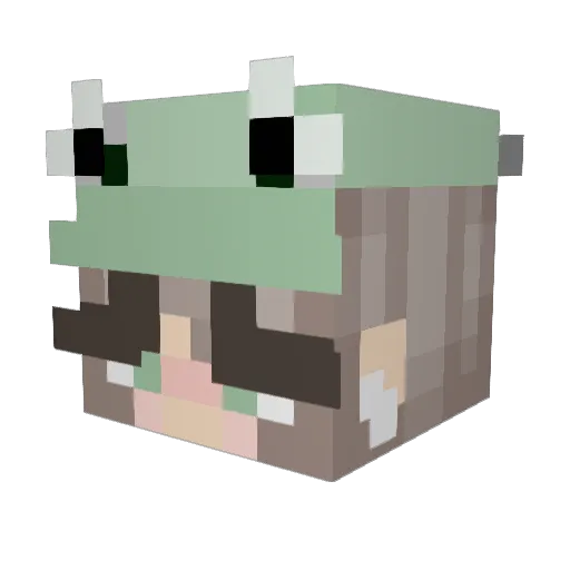 estee5 Minecraft avatar head, 3D render