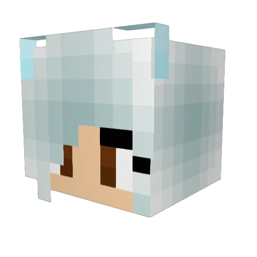 estefania06 Minecraft avatar head, 3D render