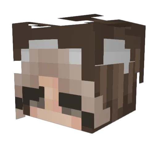 estelluhh Minecraft avatar head, 3D render