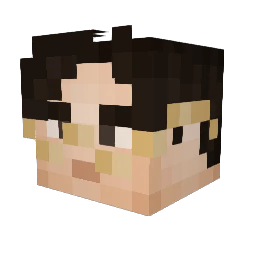 estendo4 Minecraft avatar head, 3D render