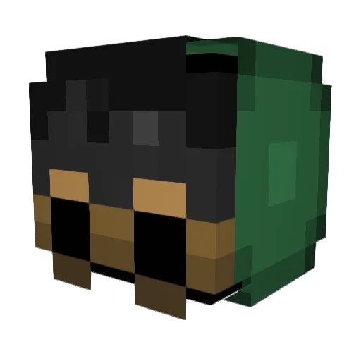 esterbron Minecraft avatar head, 3D render