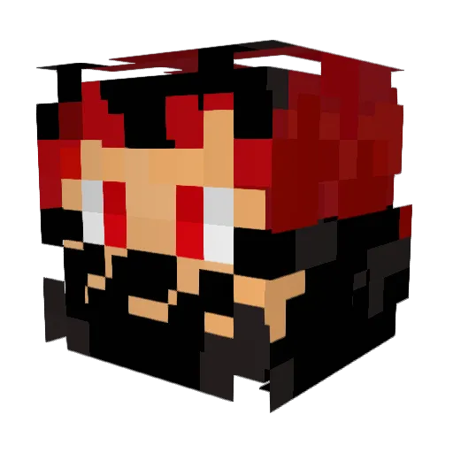 estero Minecraft avatar head, 3D render