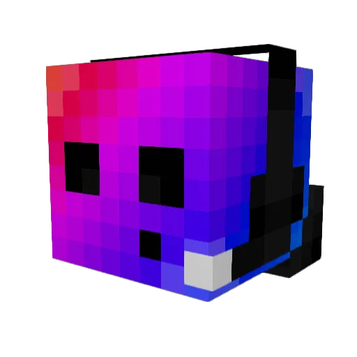 estetony Minecraft avatar head, 3D render
